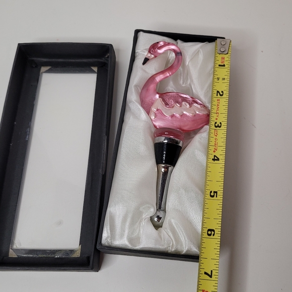 Pink Flamingo Wine Bottle Stopper Cork New In Box RARE - Picture 3 of 6